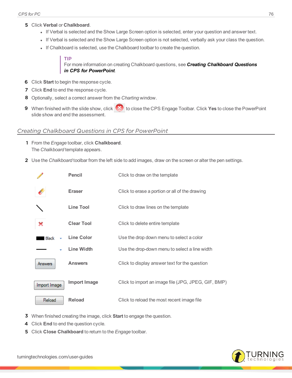 Turning Technologies CPS User Manual | Page 76 / 106