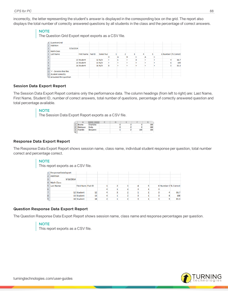 Turning Technologies CPS User Manual | Page 88 / 106