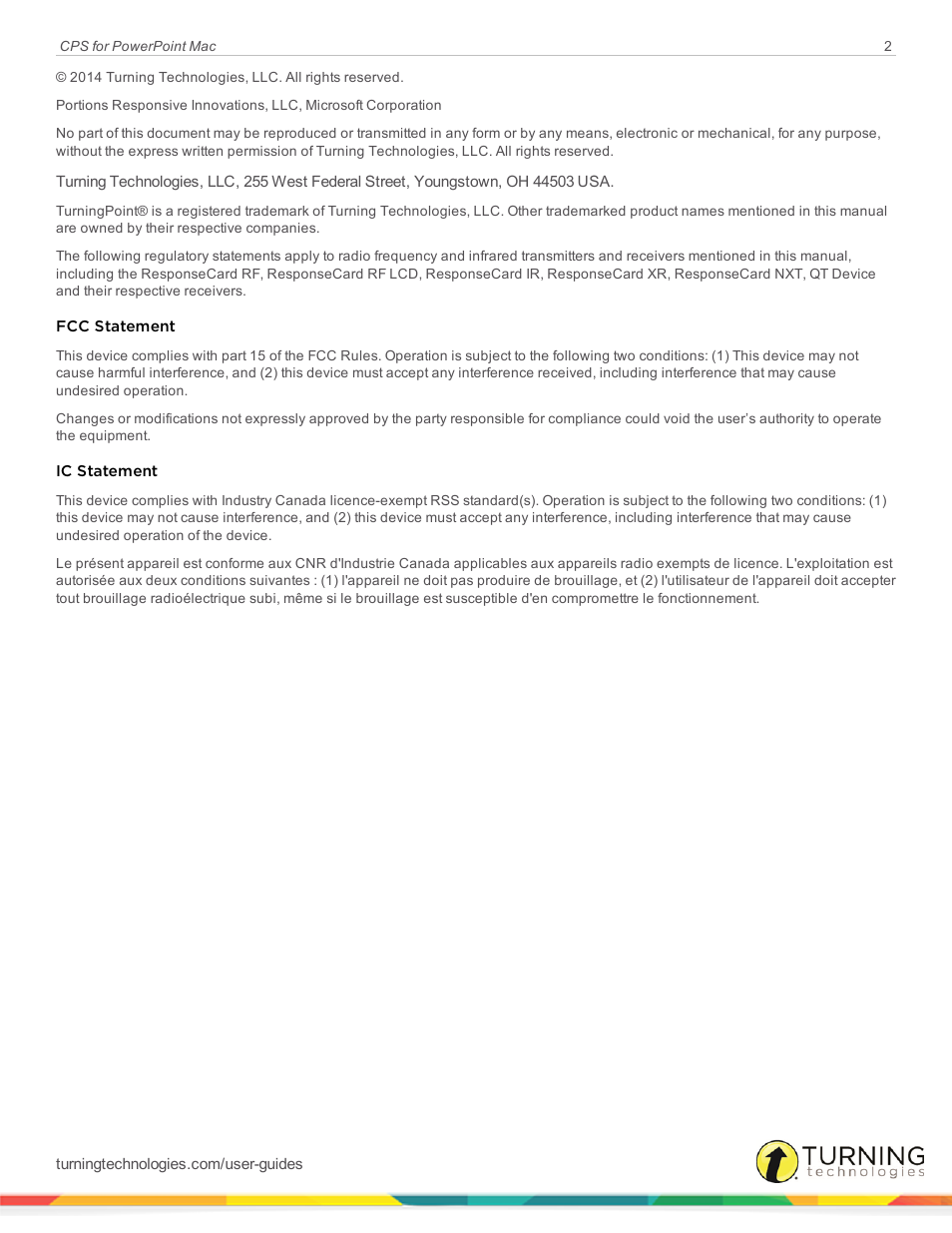 Turning Technologies CPS User Manual | Page 2 / 31