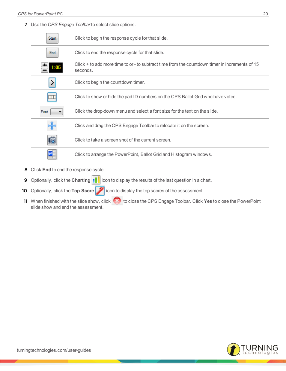 Turning Technologies CPS User Manual | Page 20 / 35