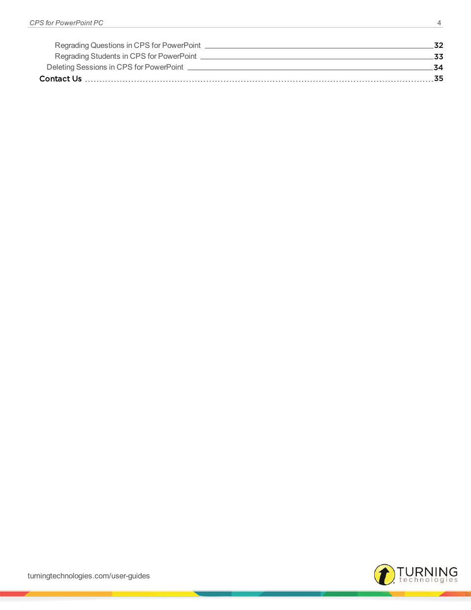 Turning Technologies CPS User Manual | Page 4 / 35