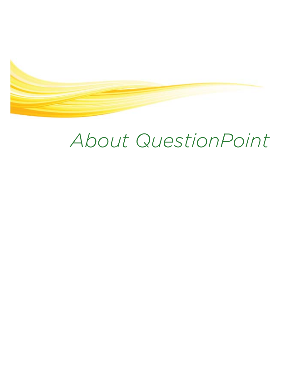 1 about questionpoint, About questionpoint | Turning Technologies QuestionPoint User Manual | Page 4 / 19