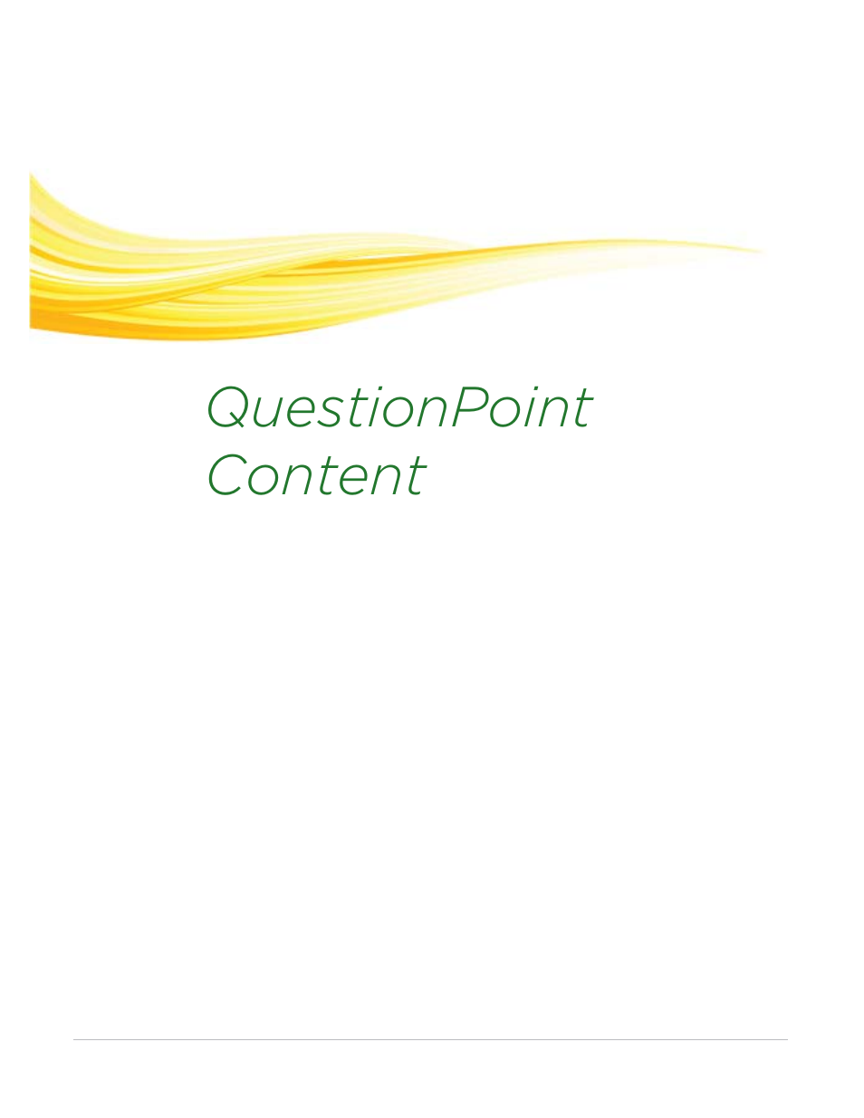 2 questionpoint content, Questionpoint content | Turning Technologies QuestionPoint User Manual | Page 9 / 19