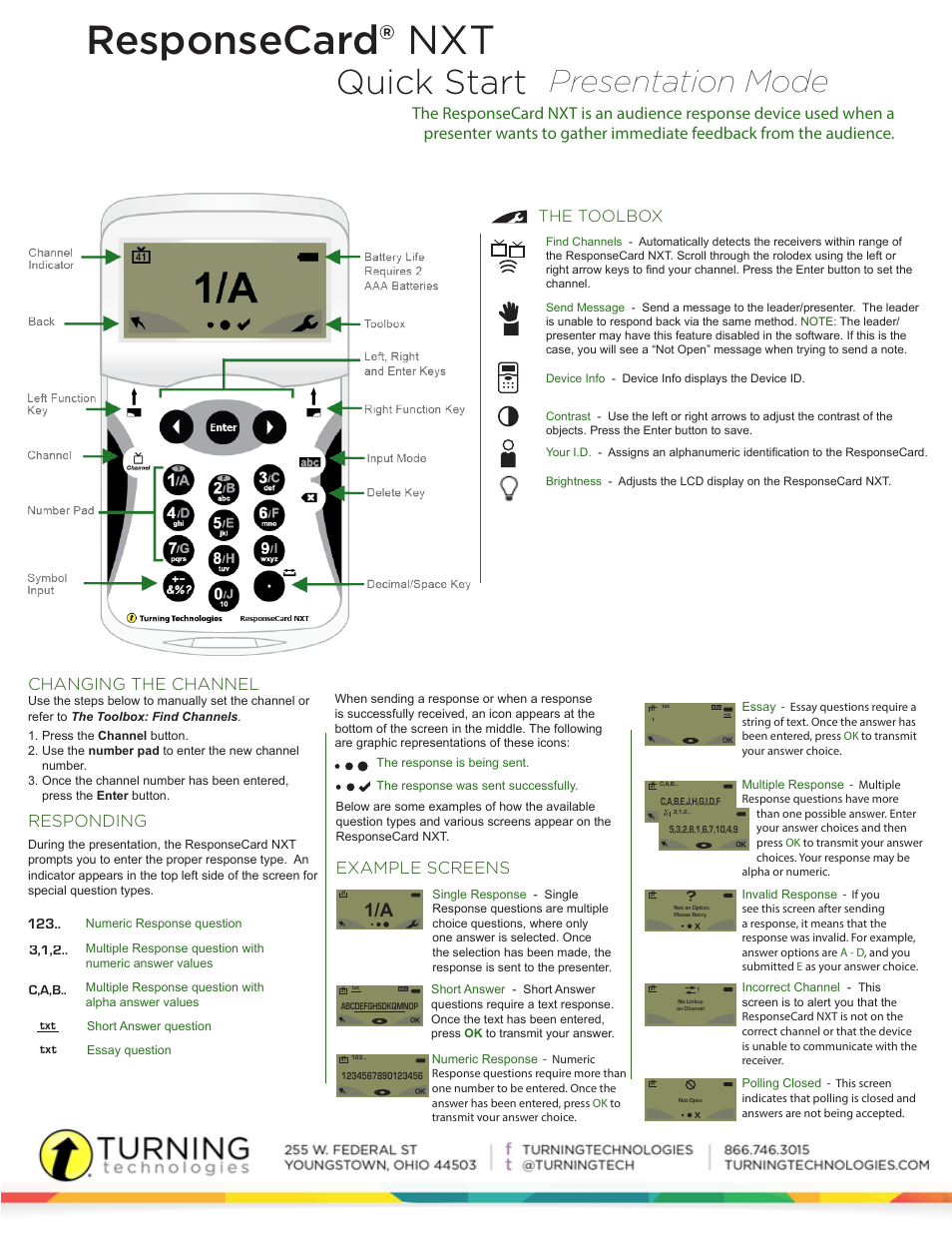 Turning Technologies NXT 2.1.1 User Manual | 2 pages