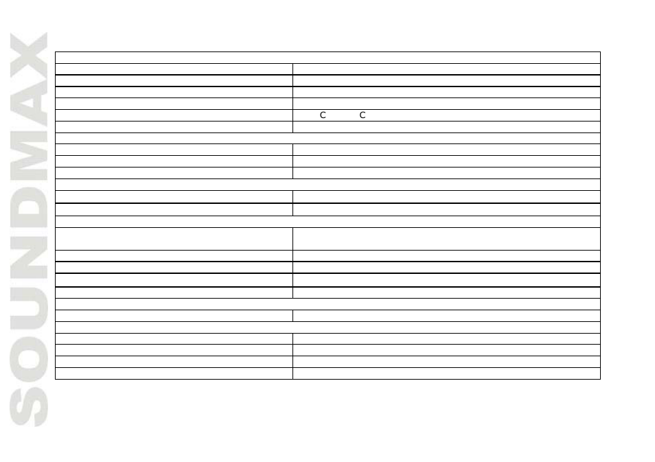 Specification | SoundMax SM-CMD2039 User Manual | Page 32 / 66