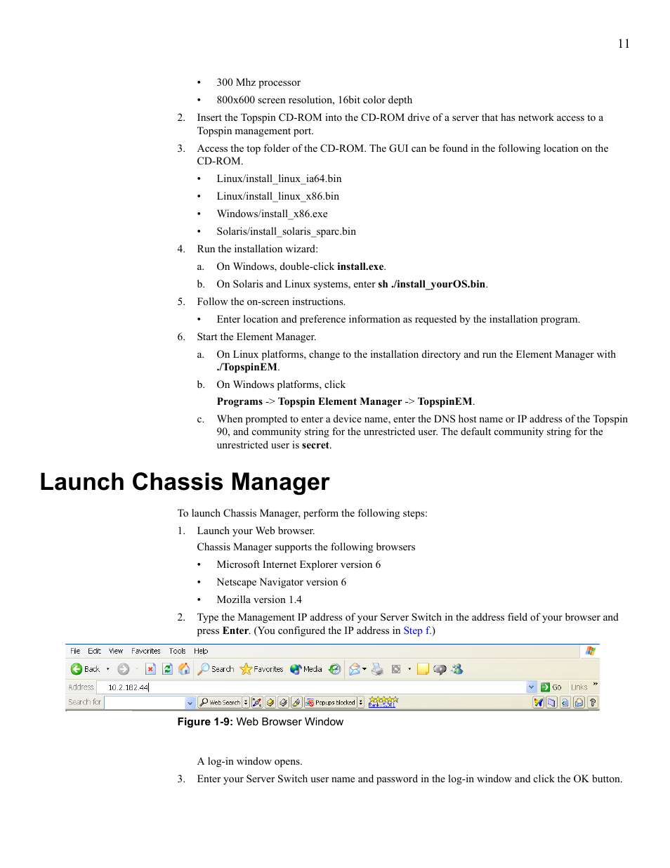 Launch chassis manager | Cisco TOPSPIN SFS 3001 User Manual | Page 19 / 30