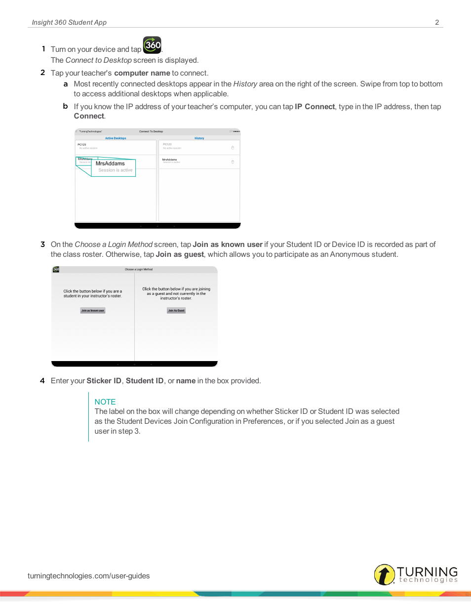 Turning Technologies Android Student App User Manual | Page 2 / 9