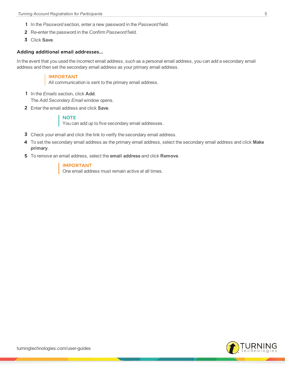 Turning Technologies Participants User Manual | Page 5 / 6