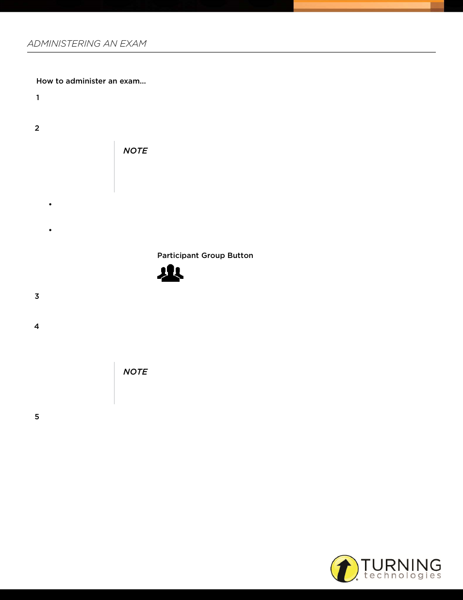 Administering an exam, Administering an, Exam | Turning Technologies Triton Proctor Application User Manual | Page 12 / 30