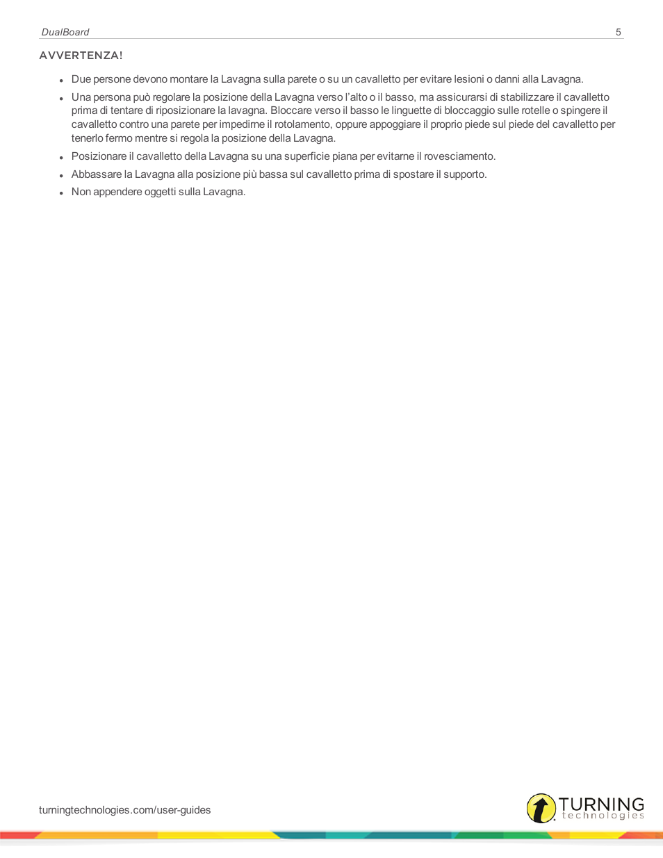 Turning Technologies DualBoard User Manual | Page 5 / 27