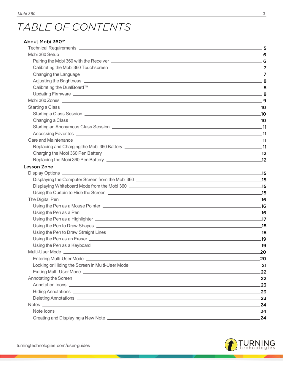 Turning Technologies Mobi User Manual | Page 3 / 37