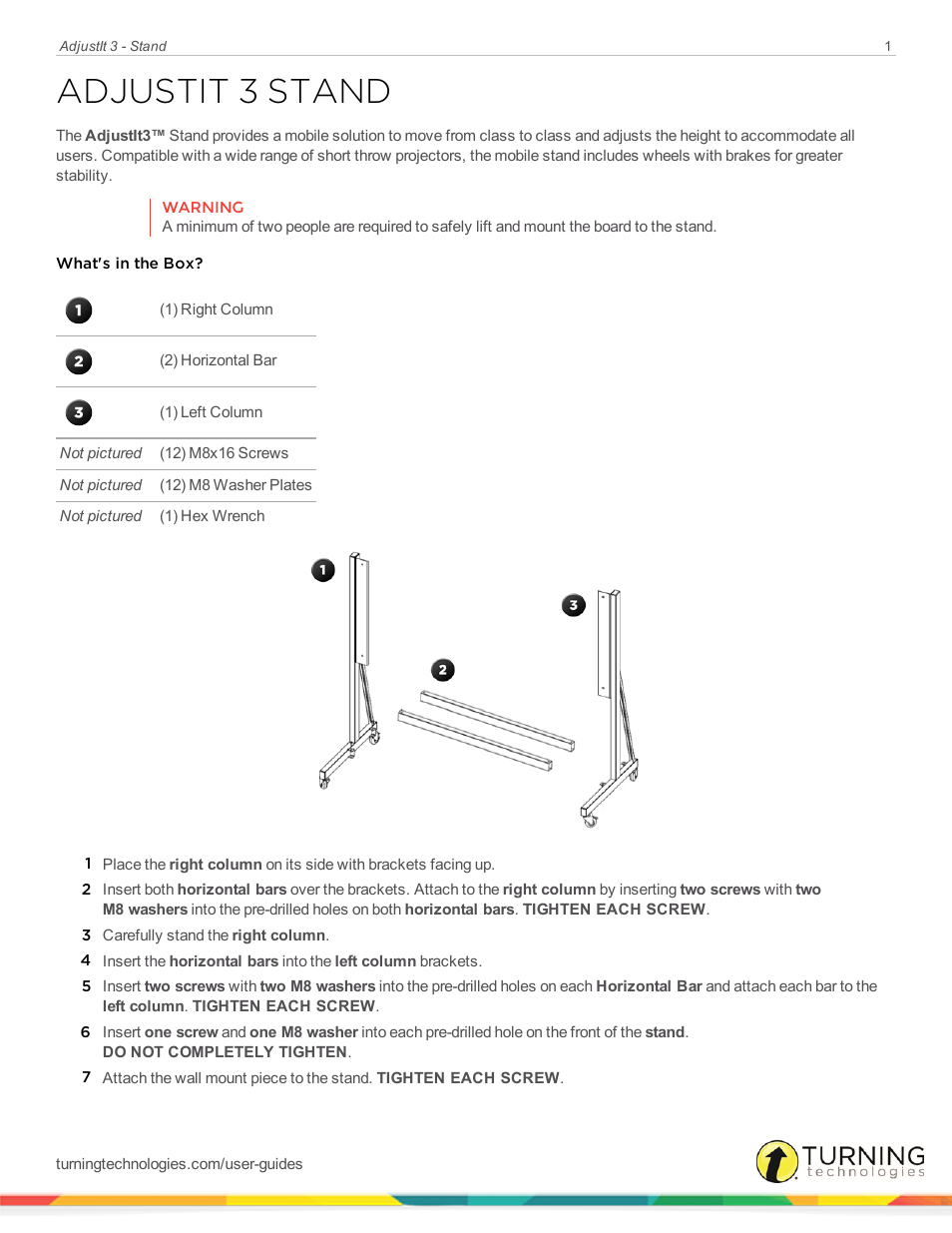Turning Technologies AdjustIt 3 User Manual | 3 pages