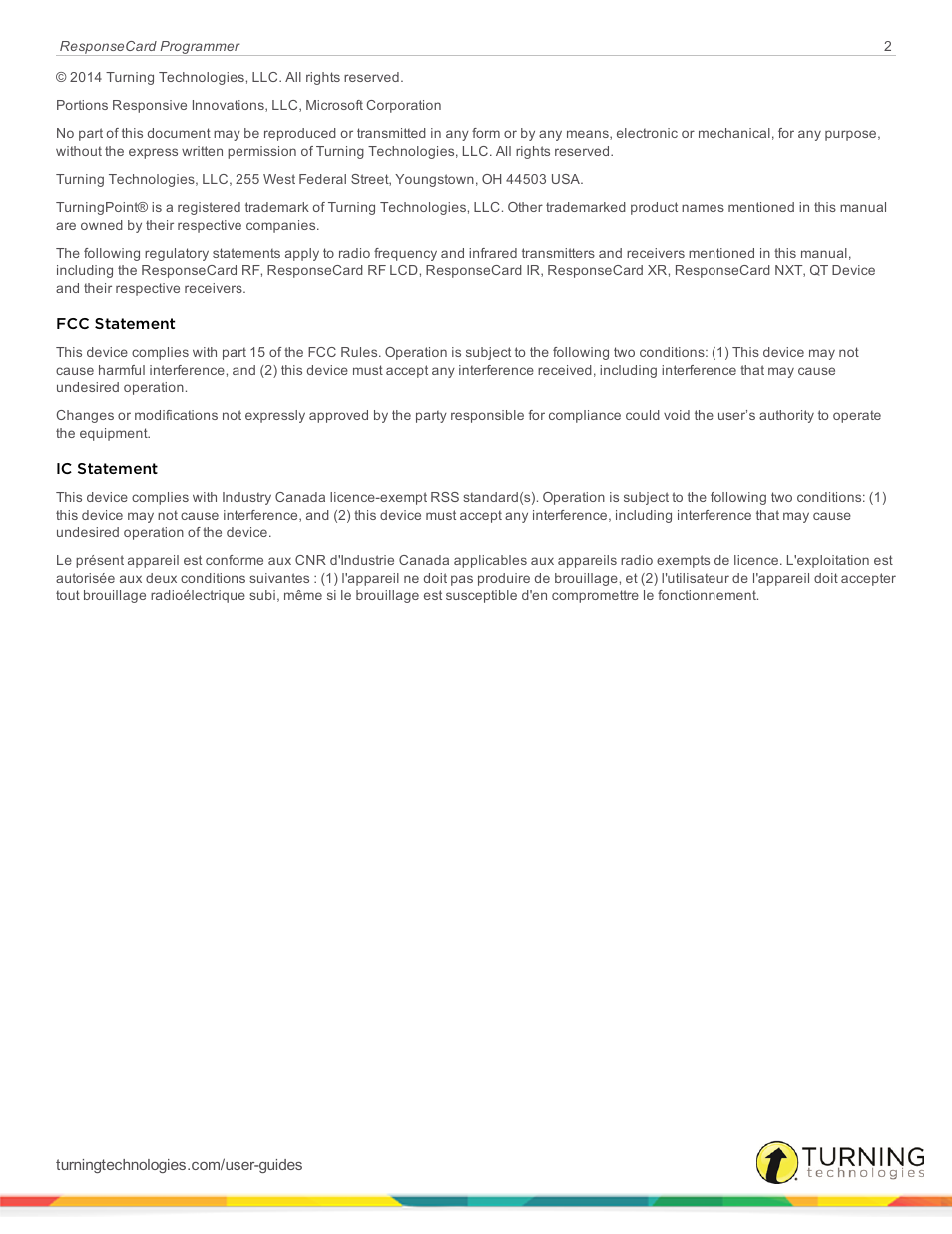 Turning Technologies ResponseCard Programmer User Manual | Page 2 / 10