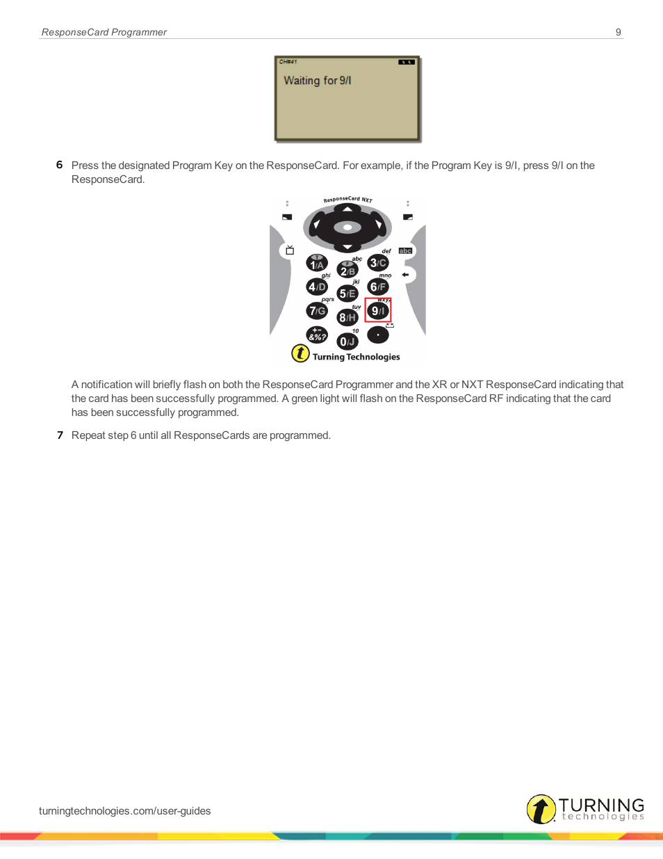 Turning Technologies ResponseCard Programmer User Manual | Page 9 / 10