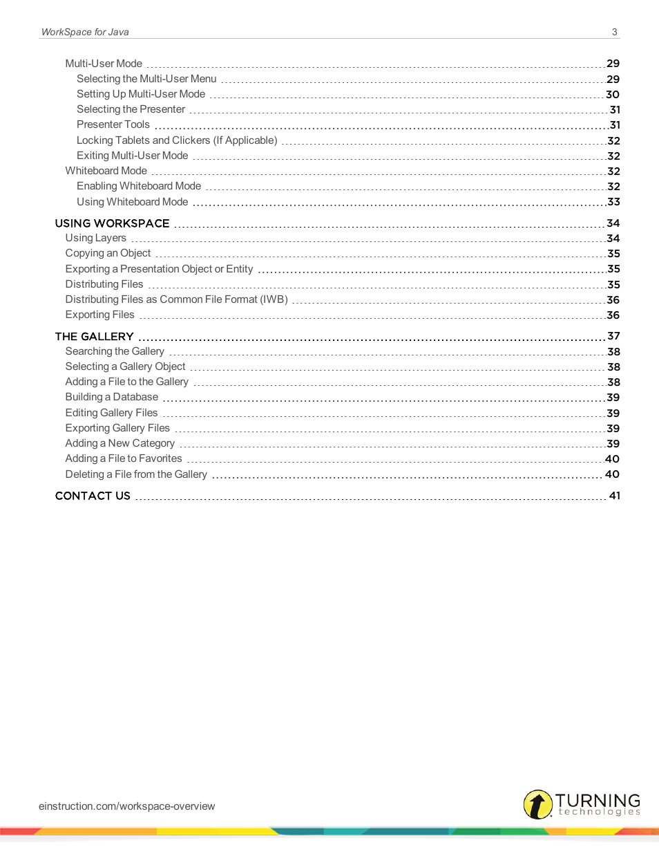 Turning Technologies WorkSpace User Manual | Page 3 / 41