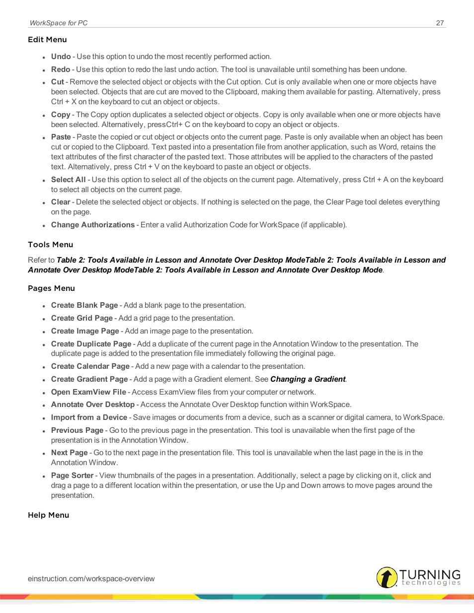 Turning Technologies WorkSpace User Manual | Page 27 / 49