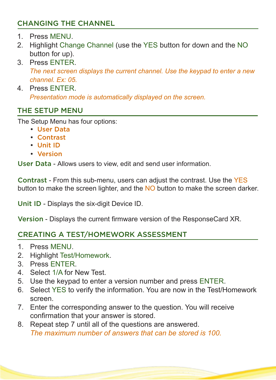 Turning Technologies Response Devices User Manual | Page 2 / 4