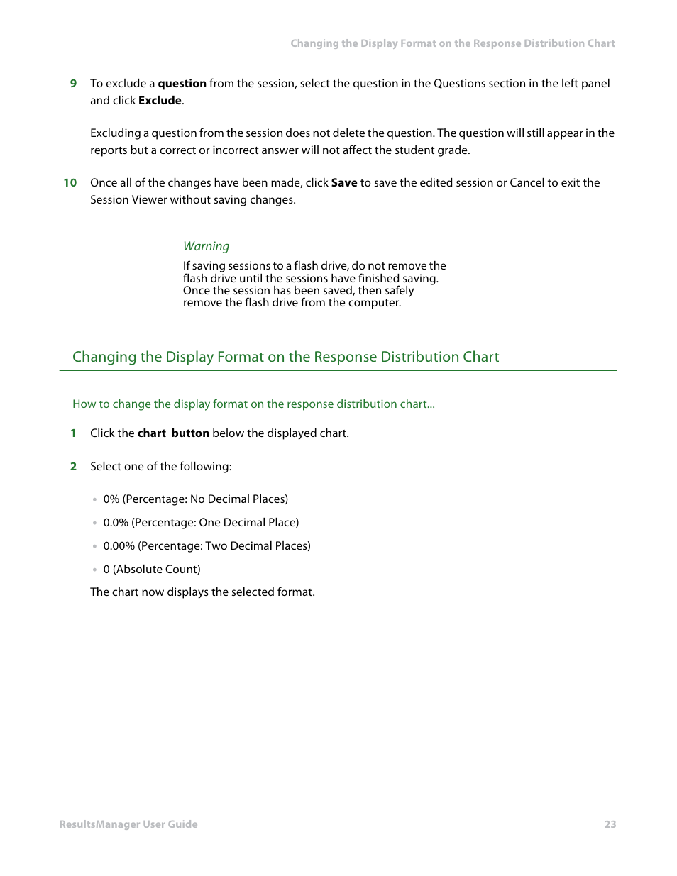 Turning Technologies ResultsManager User Manual | Page 23 / 32
