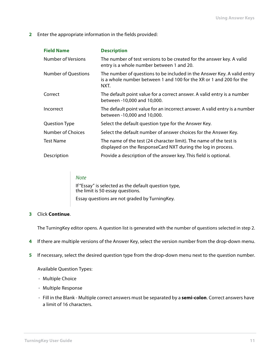 Turning Technologies TurningKey User Manual | Page 11 / 34