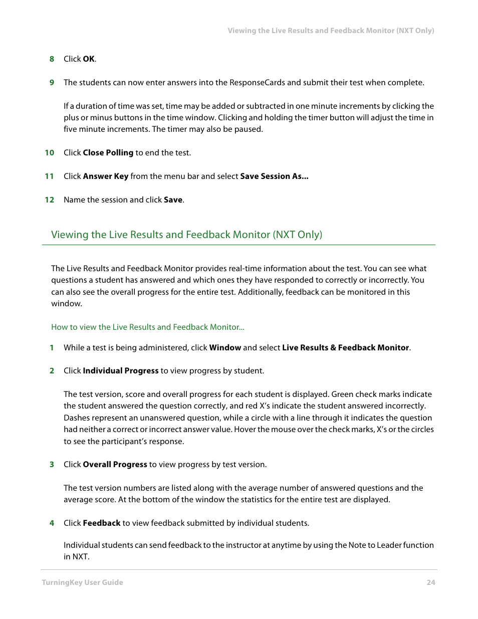 Turning Technologies TurningKey User Manual | Page 24 / 34