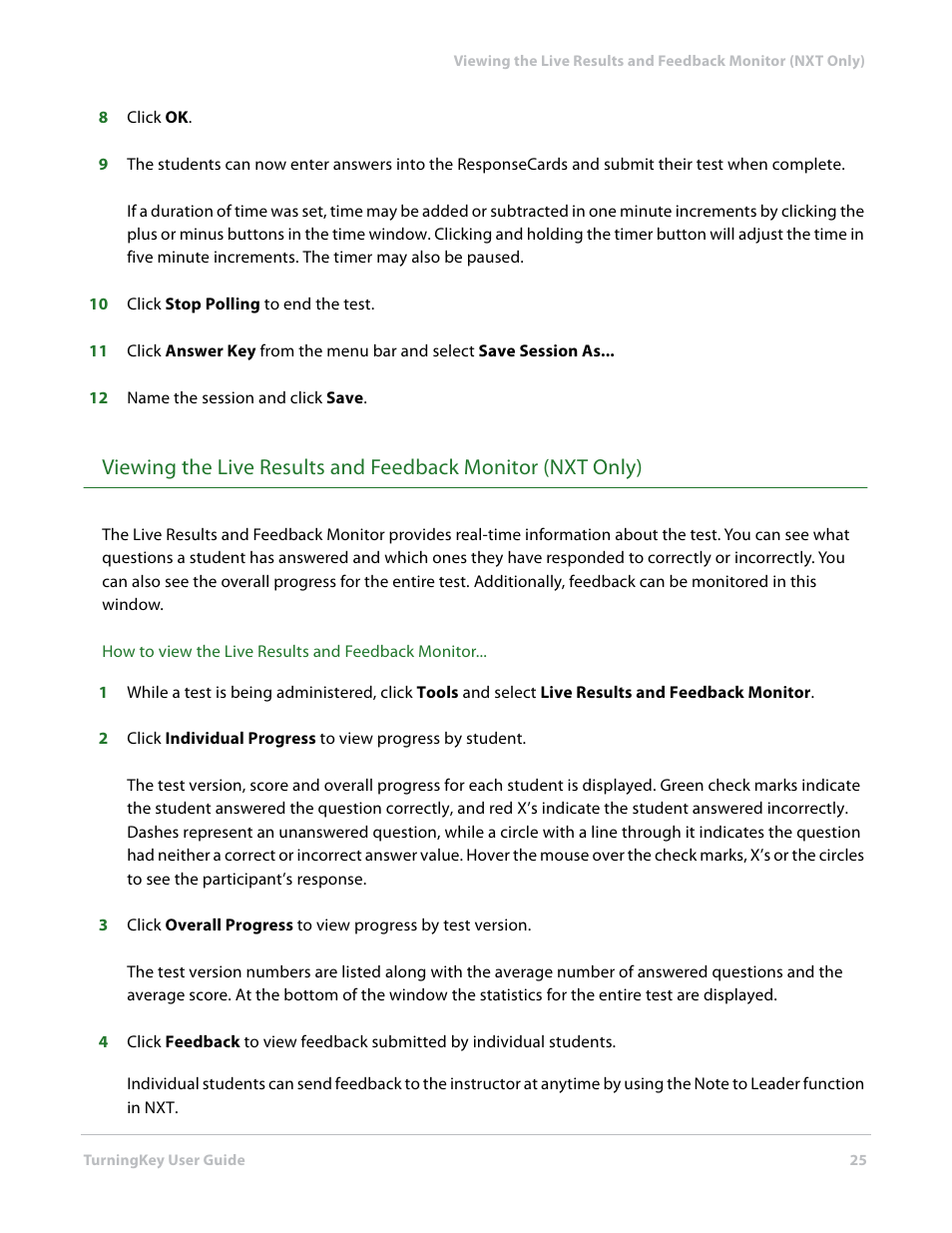 Turning Technologies TurningKey User Manual | Page 25 / 35