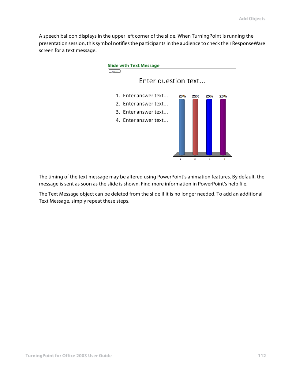 Turning Technologies TurningPoint User Manual | Page 112 / 277