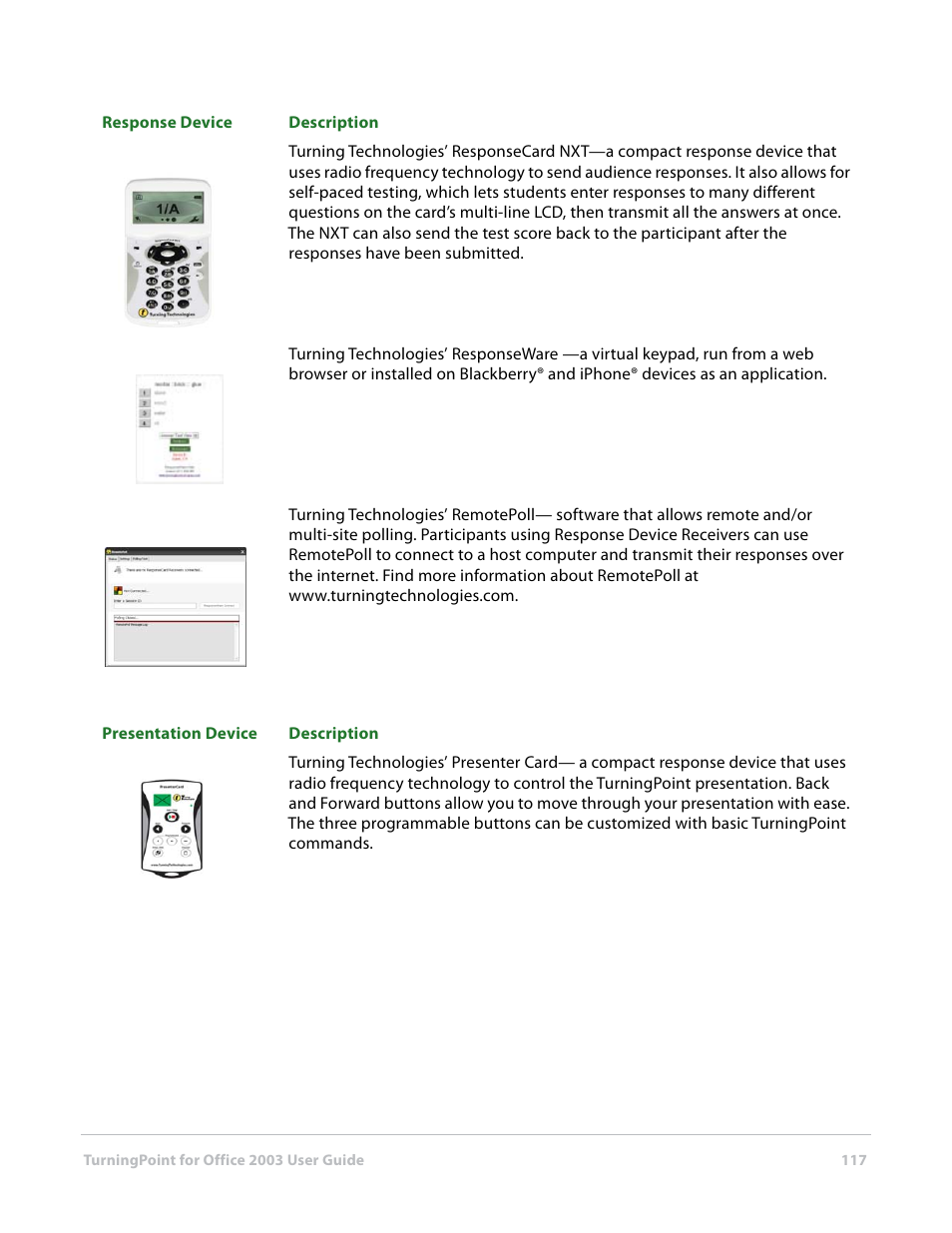 Turning Technologies TurningPoint User Manual | Page 117 / 277