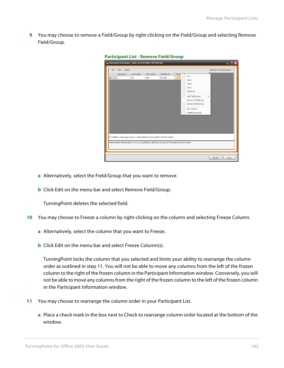 Turning Technologies TurningPoint User Manual | Page 163 / 277