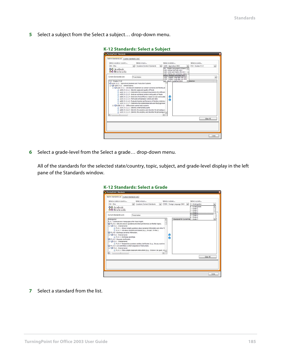 Turning Technologies TurningPoint User Manual | Page 185 / 277