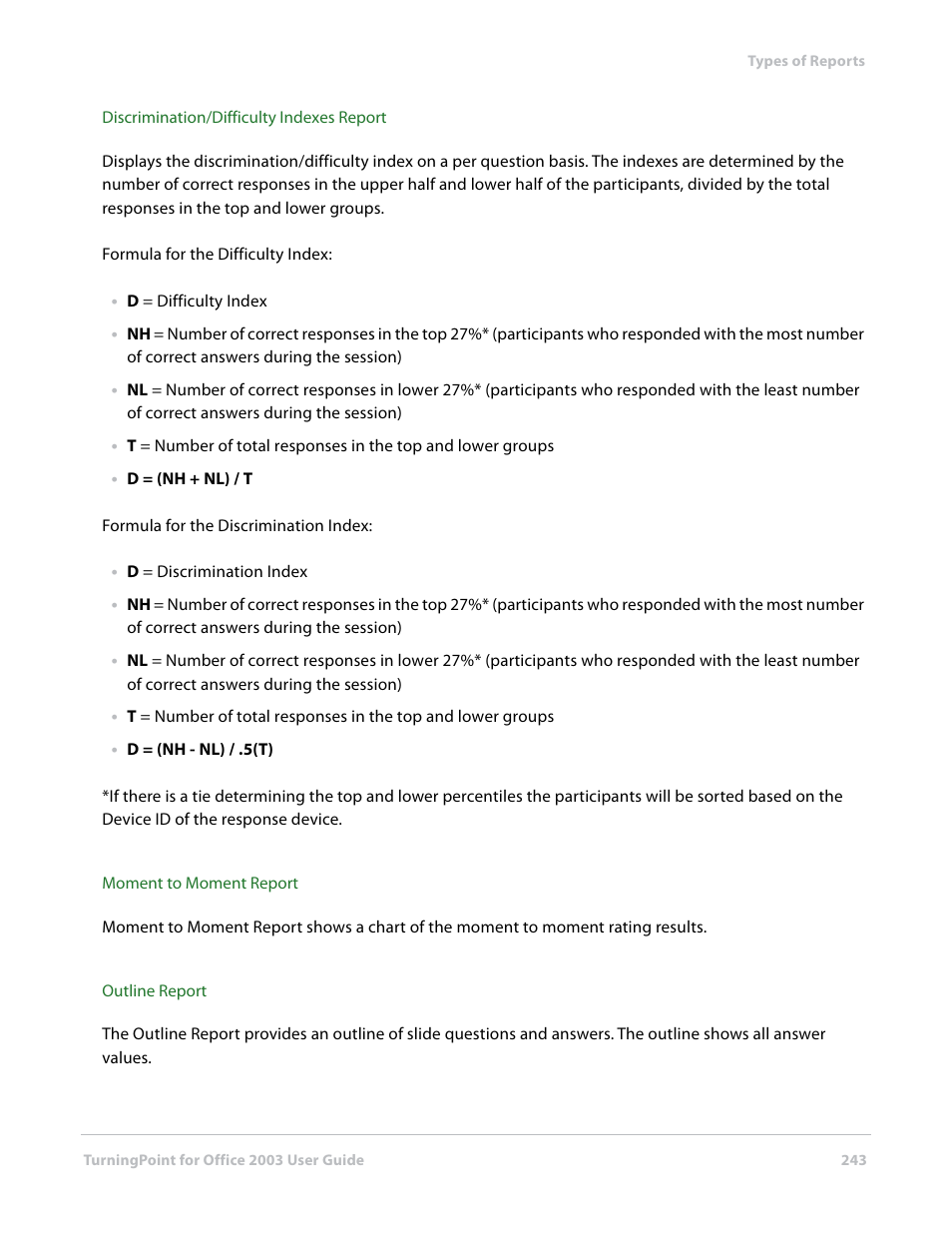 Turning Technologies TurningPoint User Manual | Page 243 / 277