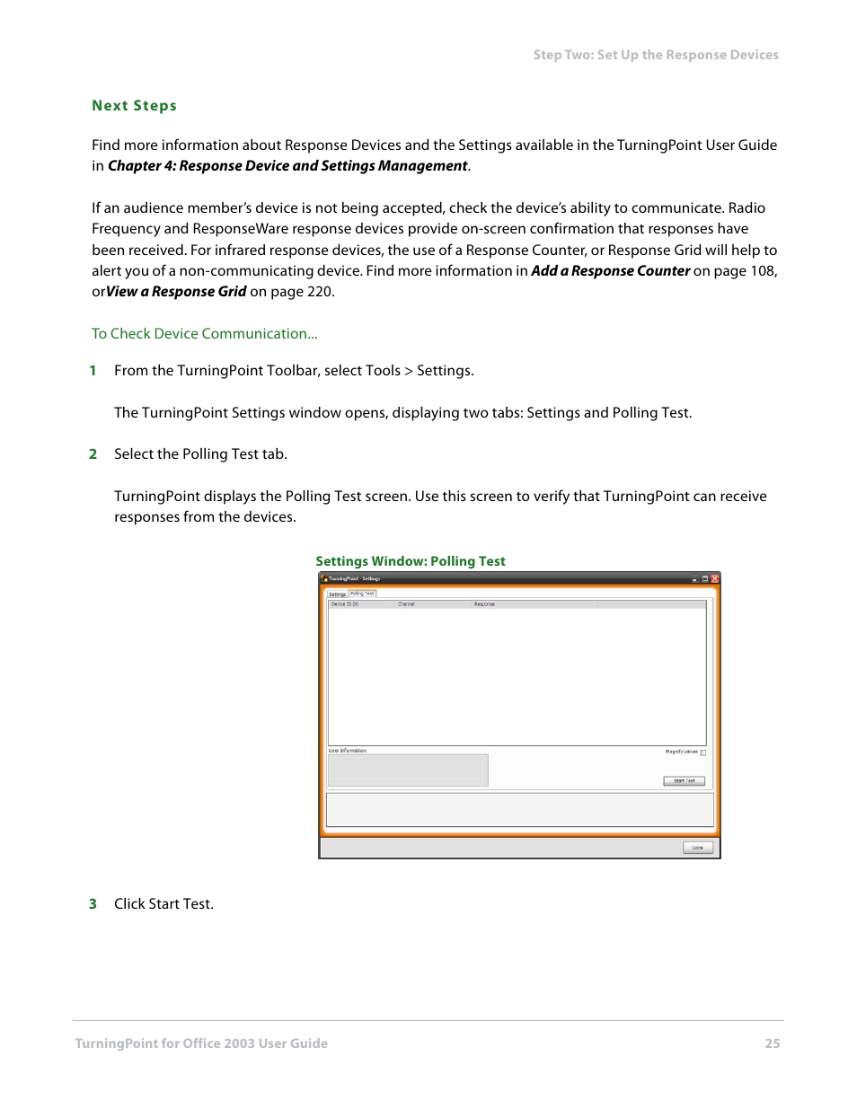 Turning Technologies TurningPoint User Manual | Page 25 / 277