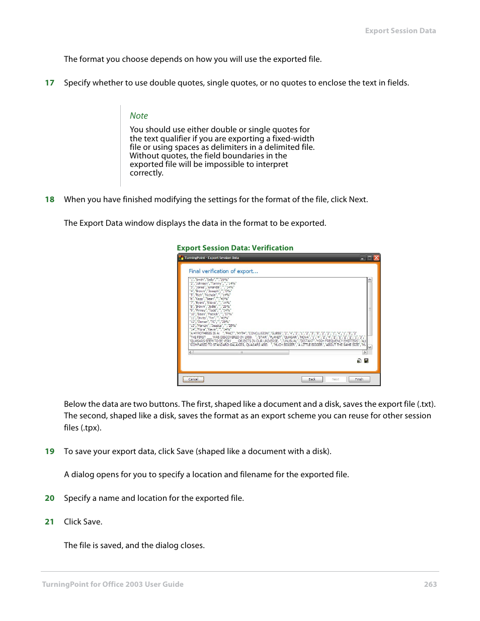 Turning Technologies TurningPoint User Manual | Page 263 / 277