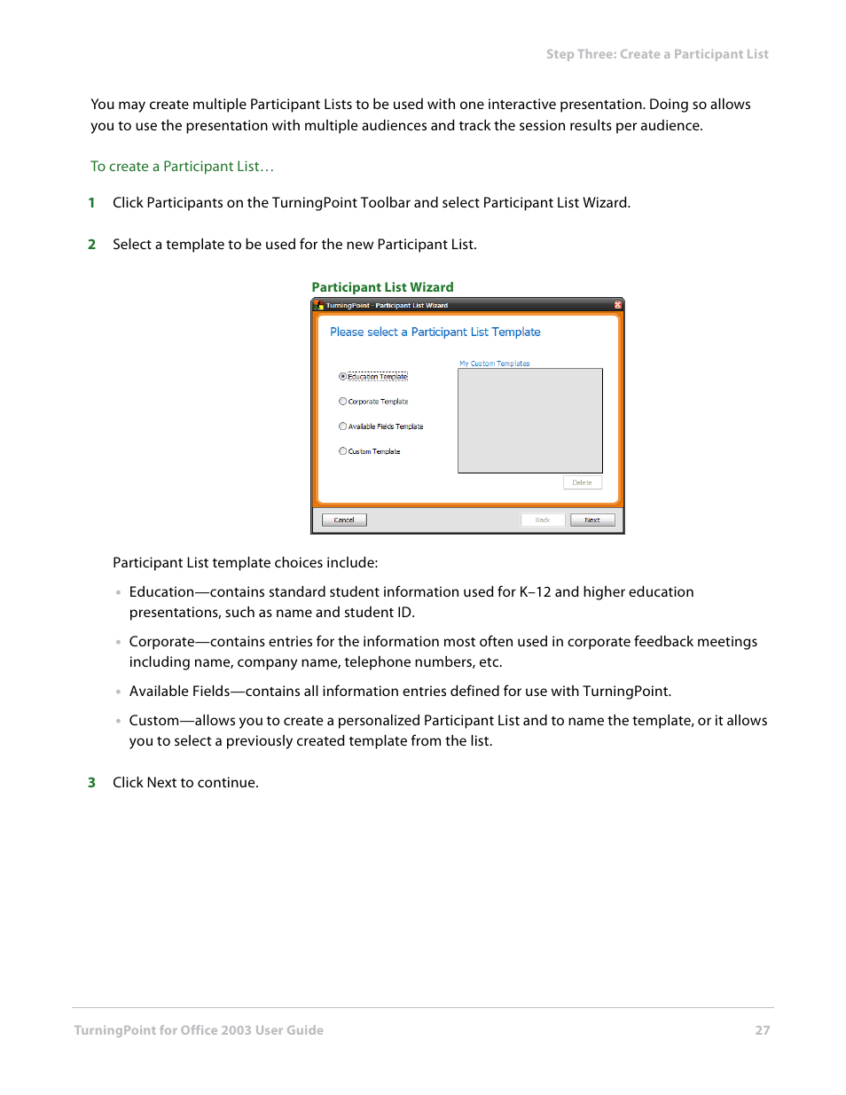 Turning Technologies TurningPoint User Manual | Page 27 / 277