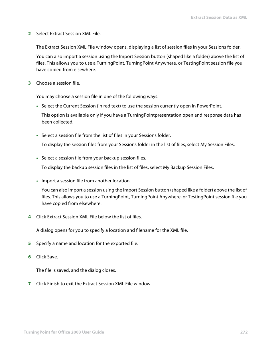 Turning Technologies TurningPoint User Manual | Page 272 / 277