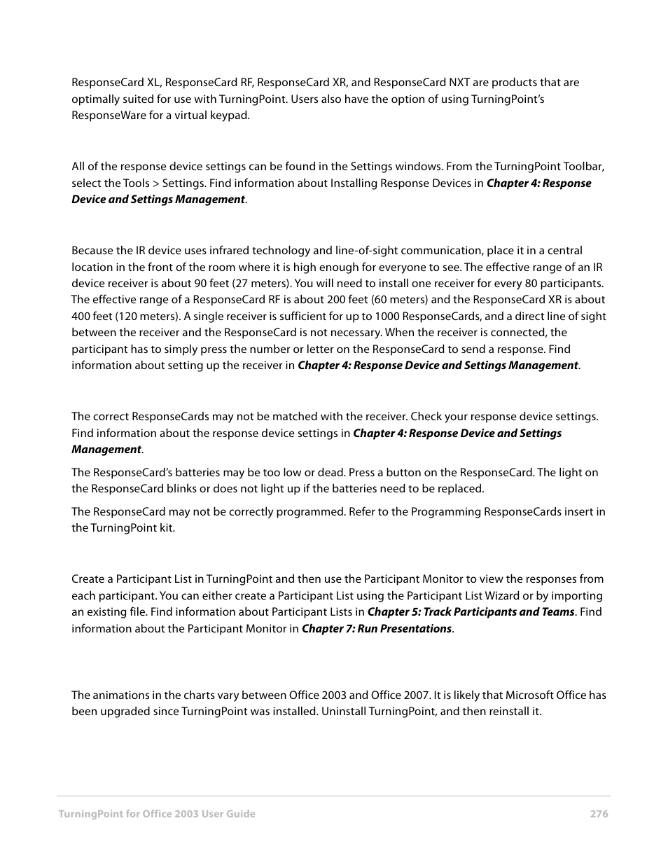 Turning Technologies TurningPoint User Manual | Page 276 / 277