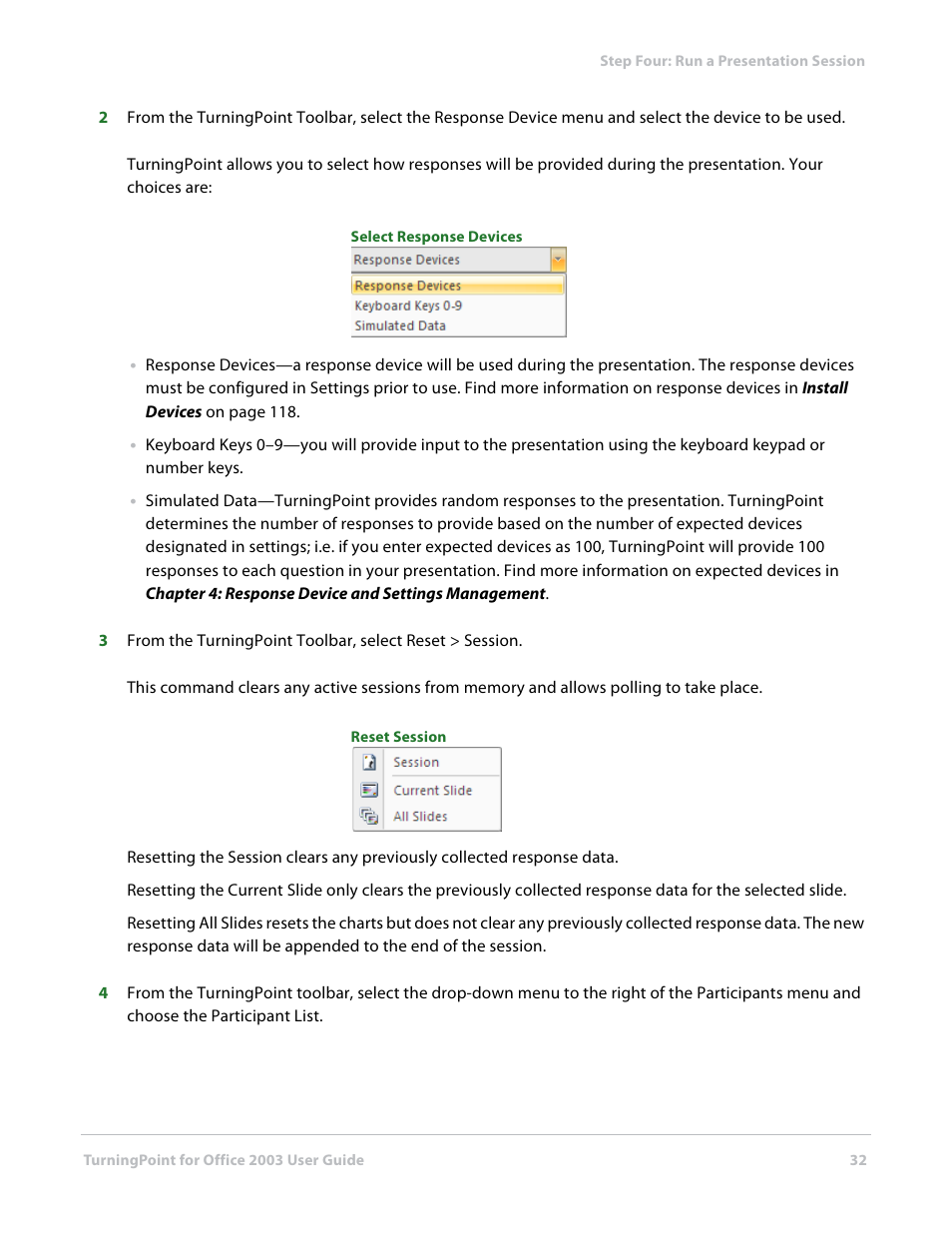 Turning Technologies TurningPoint User Manual | Page 32 / 277