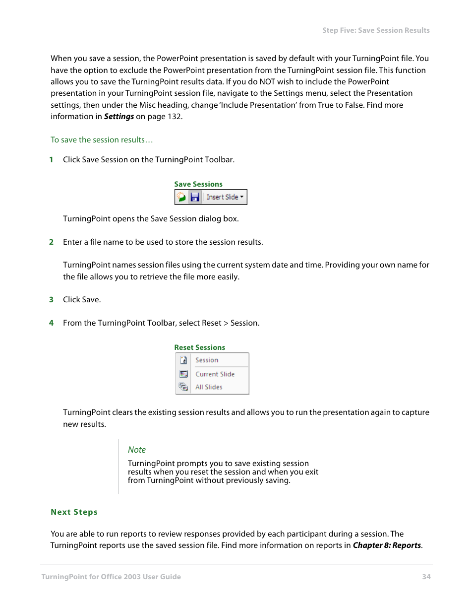 Turning Technologies TurningPoint User Manual | Page 34 / 277