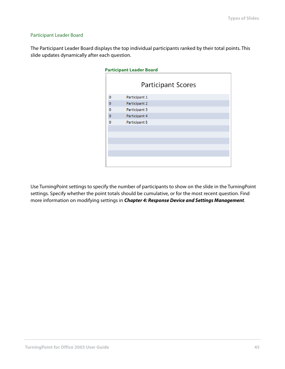 Turning Technologies TurningPoint User Manual | Page 45 / 277