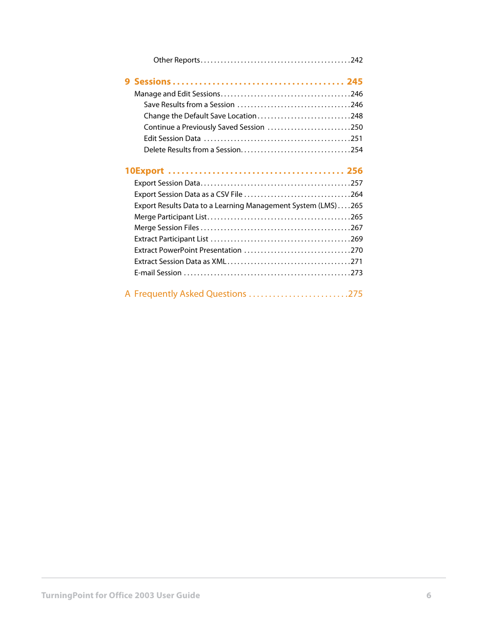 Turning Technologies TurningPoint User Manual | Page 6 / 277