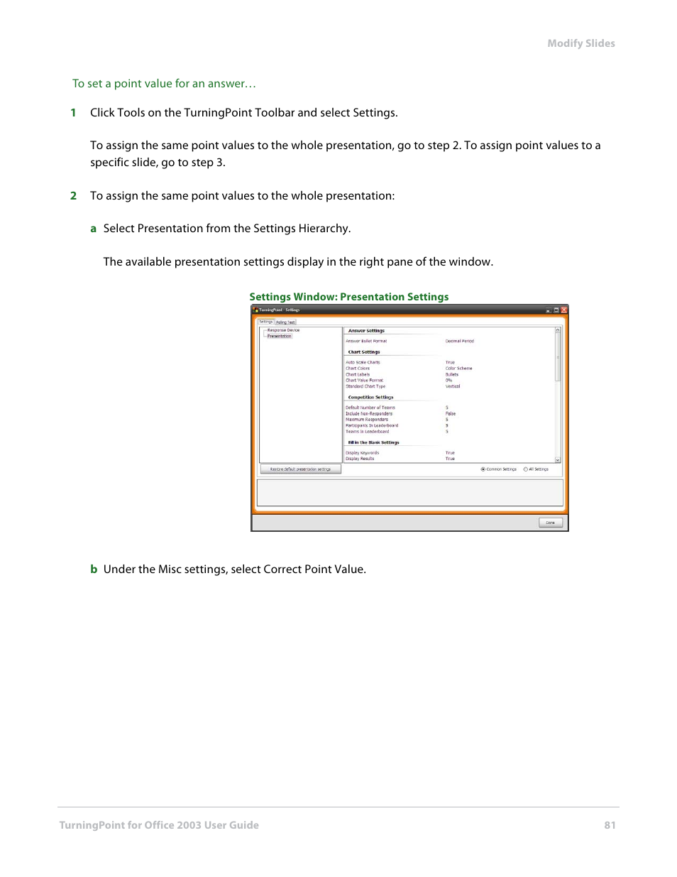 Turning Technologies TurningPoint User Manual | Page 81 / 277