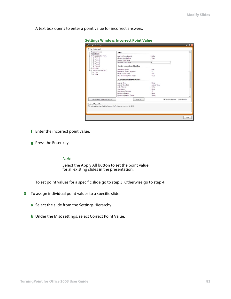 Turning Technologies TurningPoint User Manual | Page 83 / 277