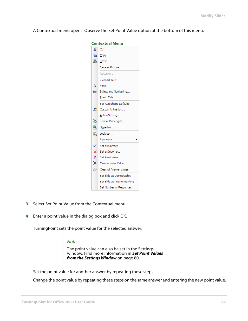 Turning Technologies TurningPoint User Manual | Page 87 / 277