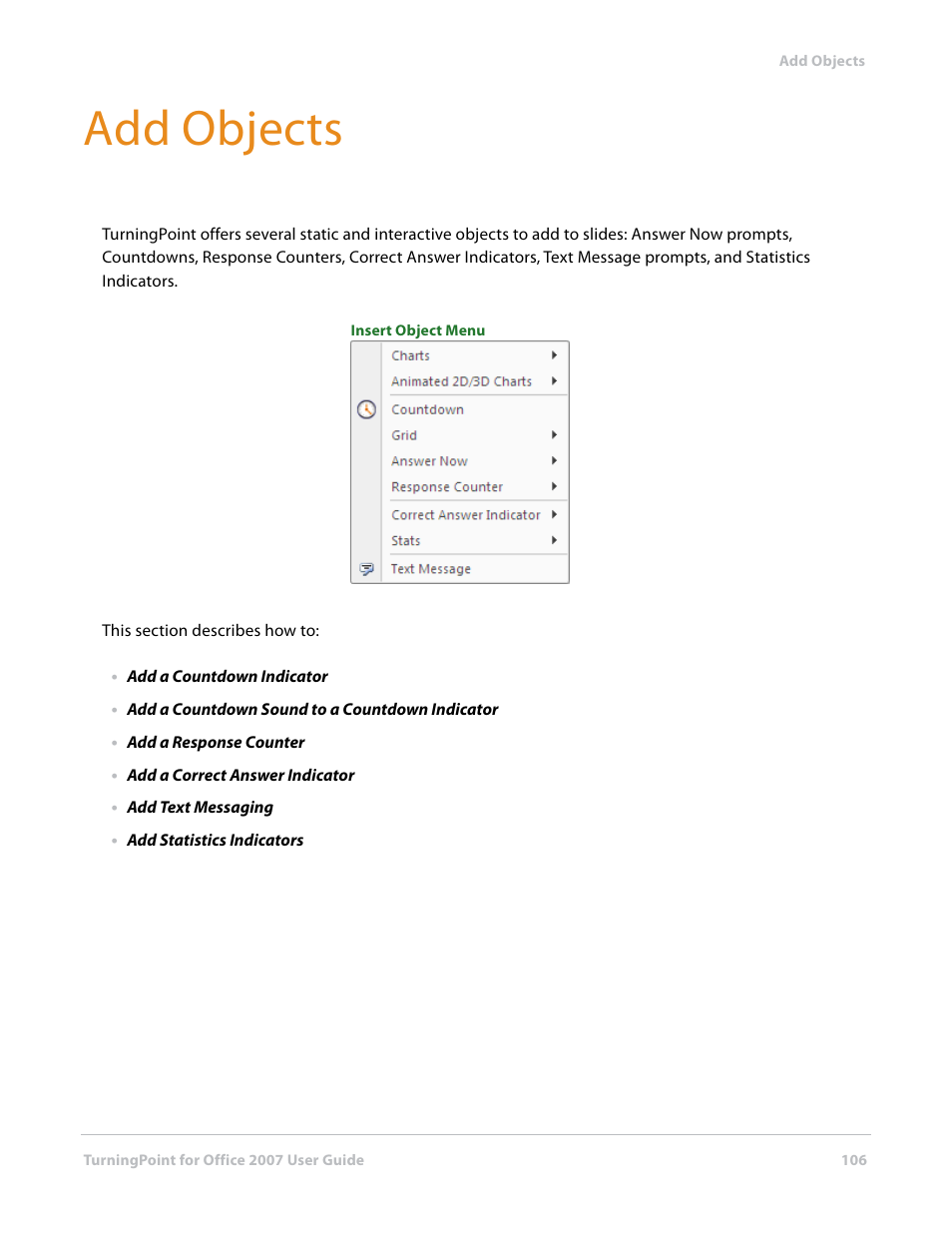 Add objects | Turning Technologies TurningPoint User Manual | Page 106 / 282