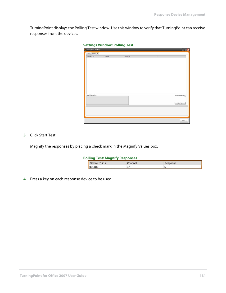 Turning Technologies TurningPoint User Manual | Page 131 / 282