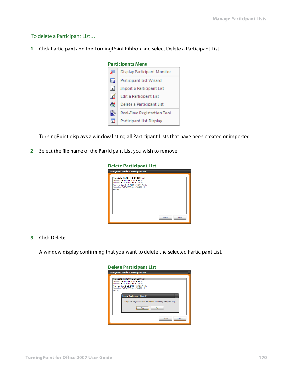 Turning Technologies TurningPoint User Manual | Page 170 / 282