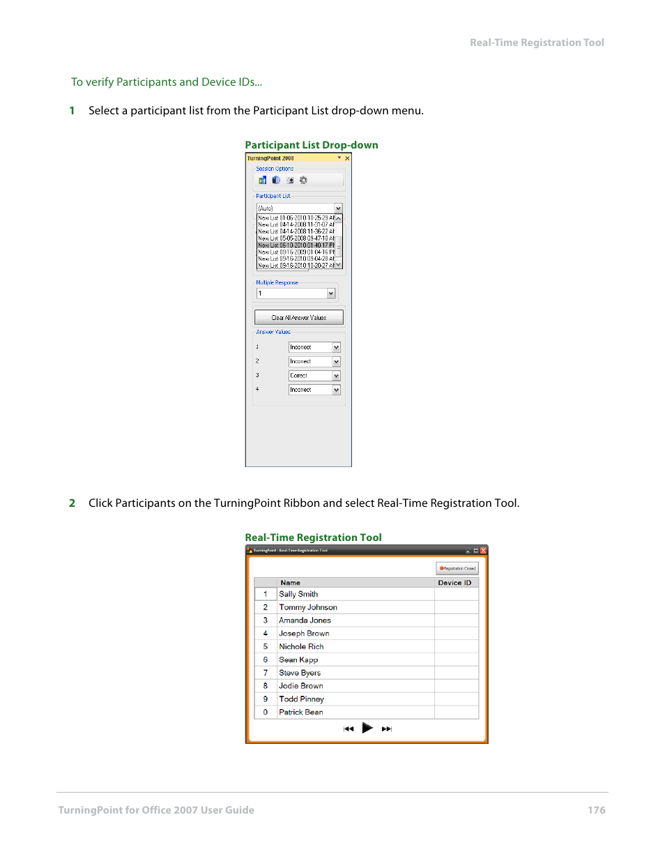 Turning Technologies TurningPoint User Manual | Page 176 / 282