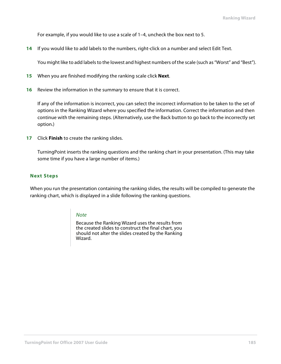 Turning Technologies TurningPoint User Manual | Page 185 / 282