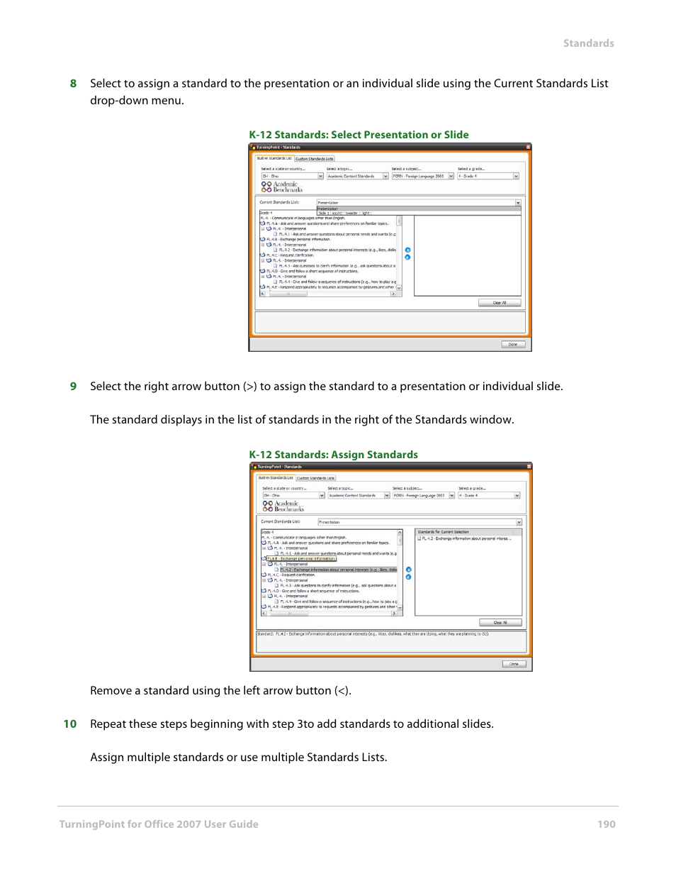 Turning Technologies TurningPoint User Manual | Page 190 / 282