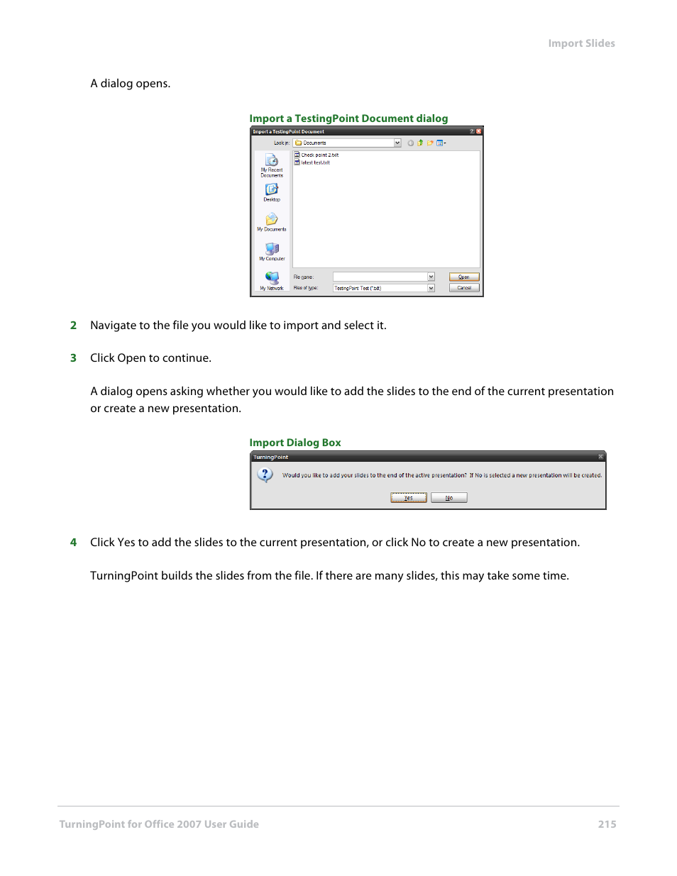 Turning Technologies TurningPoint User Manual | Page 215 / 282