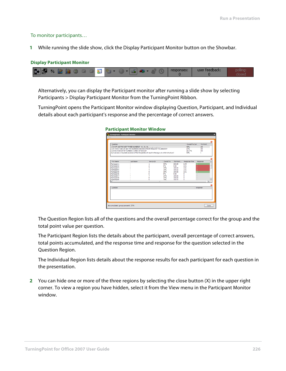 Turning Technologies TurningPoint User Manual | Page 226 / 282